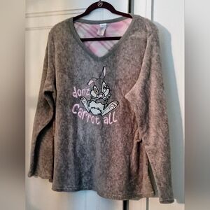 Gray Women's Sleepwear Top